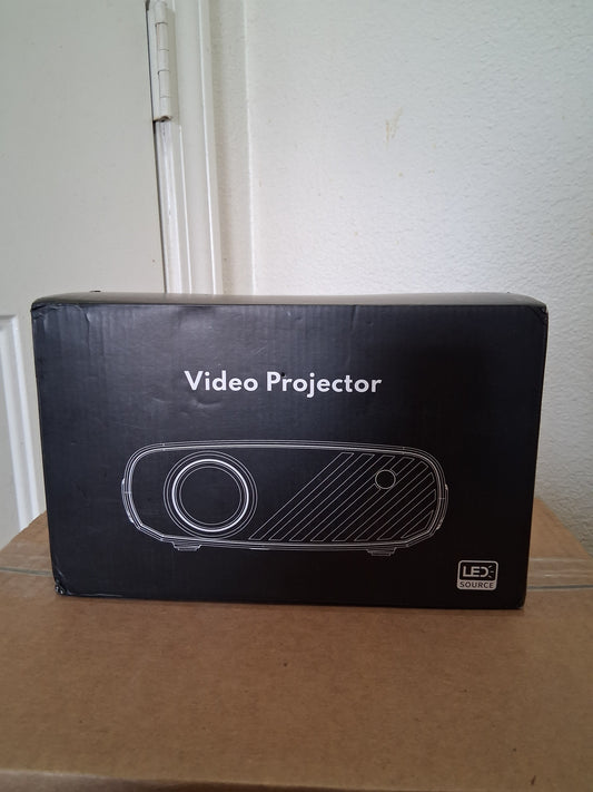 BL128-Mini LED Projector 1080p 8000 Lumens HDMI USB SD AV 16:9 Black