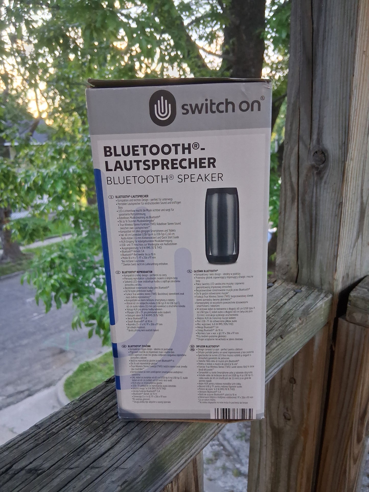 Switch On Bluetooth Speaker BS-630 Portable LED Light Show TWS