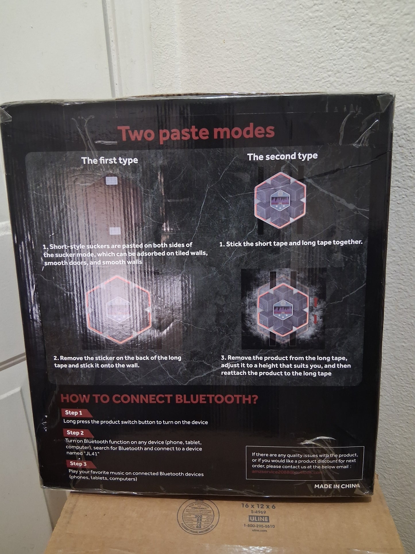 Electronic Wall Pad Boxing Target with LED Display Black Gray Red